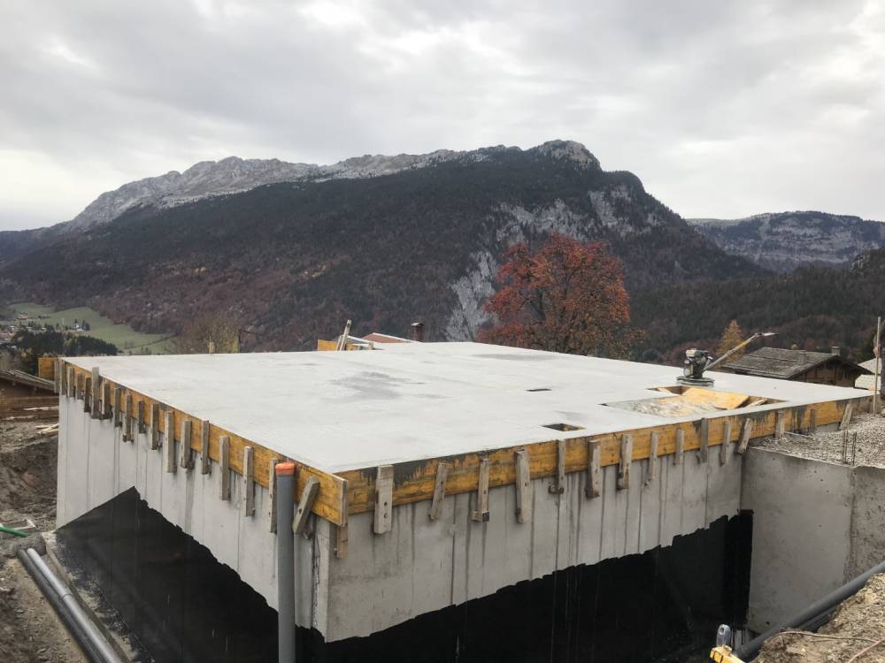 plateforme en béton